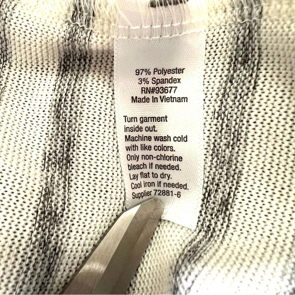 Ana Women Striped Long Sleeve Top Size Medium - Picture 5 of 5